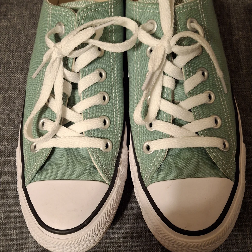 Converse Mint Canvas Athletic Shoes - Picture 1 of 3